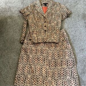 SilkLand Patterned Skirt and Jacket/Top